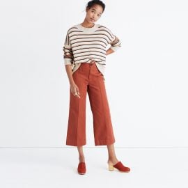 Brownstone sweater in stripe at Madewell